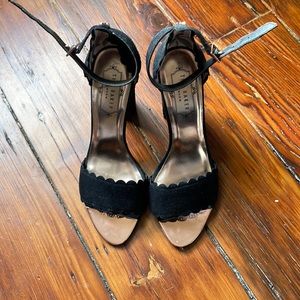 Ted Baker black scallop sandals
